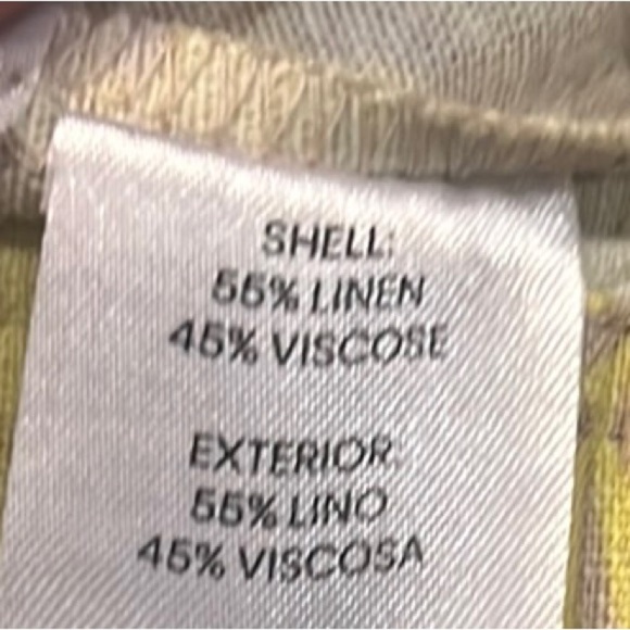 Calvin Klein Relaxed fit drawstring waist pants leaves pattern size Medium - Picture 12 of 13